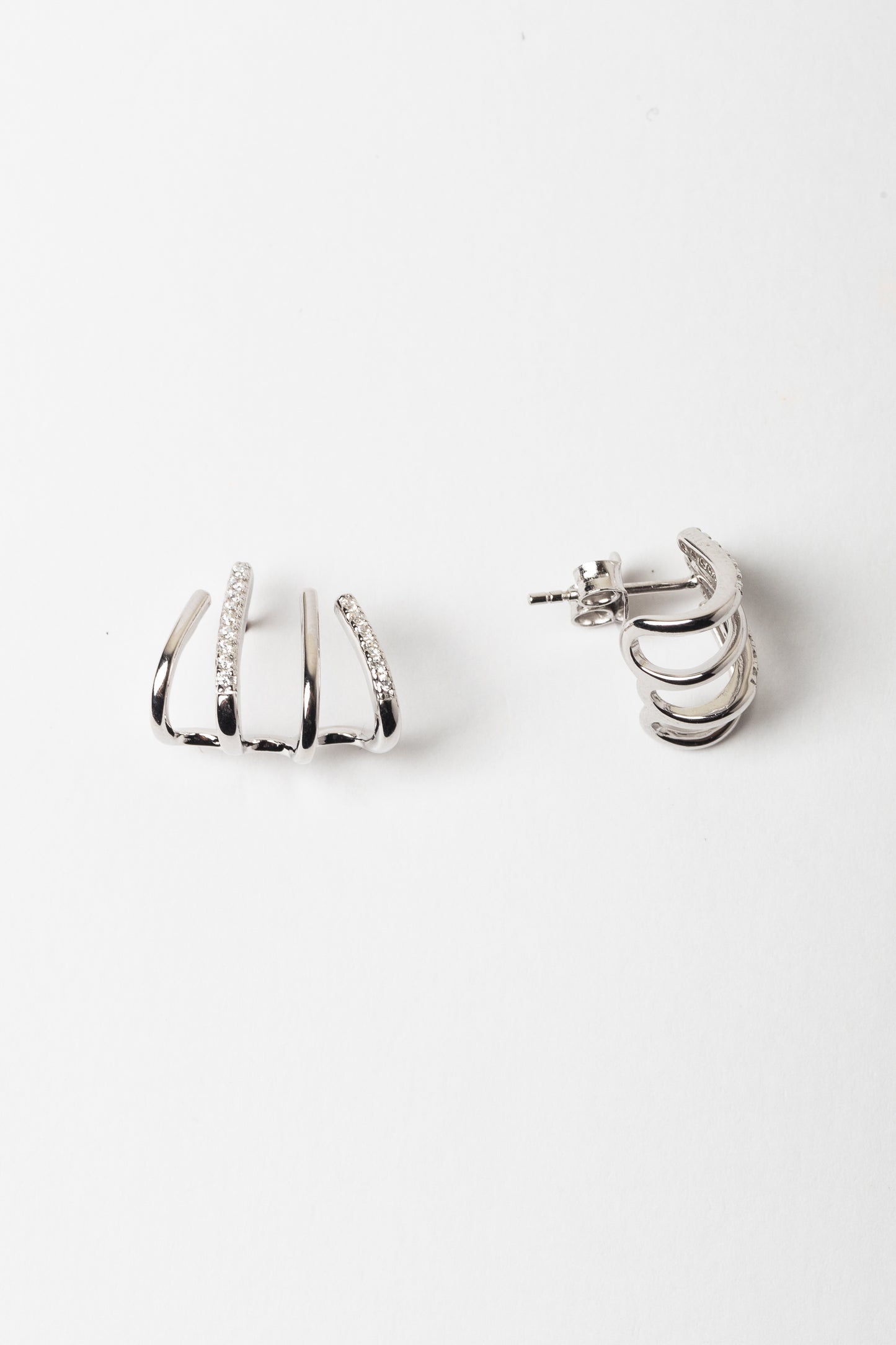 Aretes Leona Plata