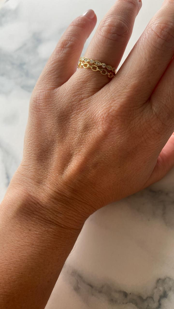 Anillo Cadena Oro