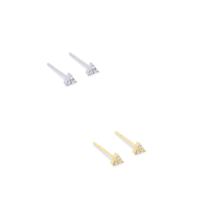 Aretes Mini Delsi Plata