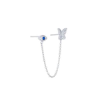 Aretes Mariposa Plata