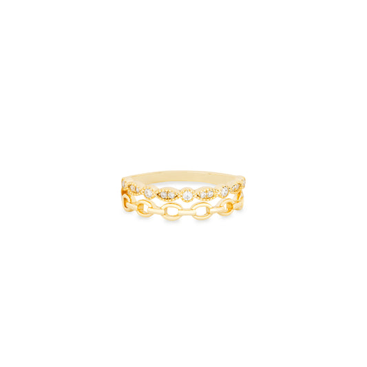 Anillo Cadena Oro