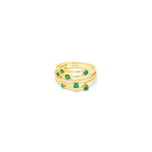 Anillo Andrea Verde Oro