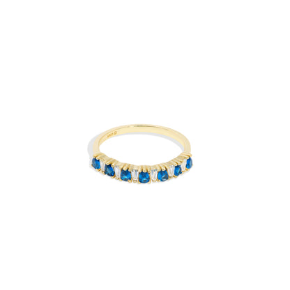 Anillo Reina Oro Azul