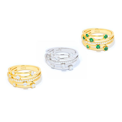 Anillo Andrea Verde Oro