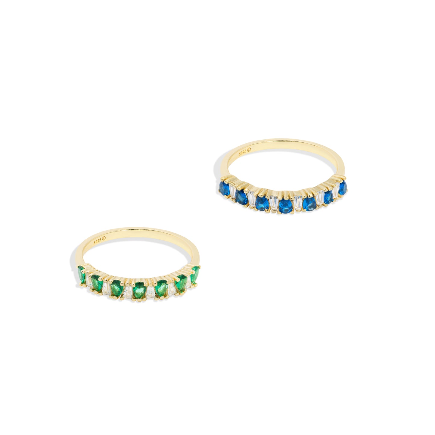 Anillo Reina Oro Azul