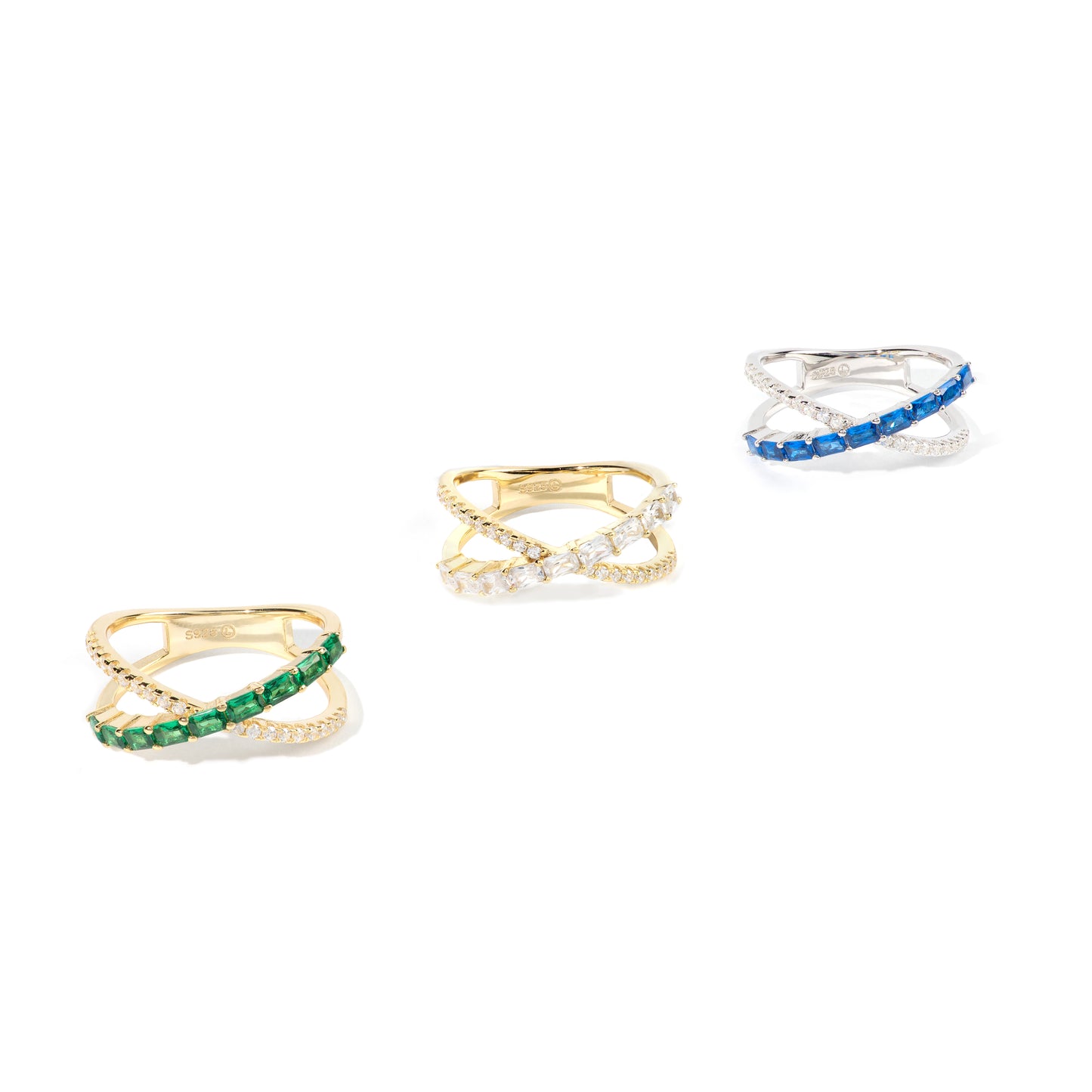 Anillo Star Verde Oro