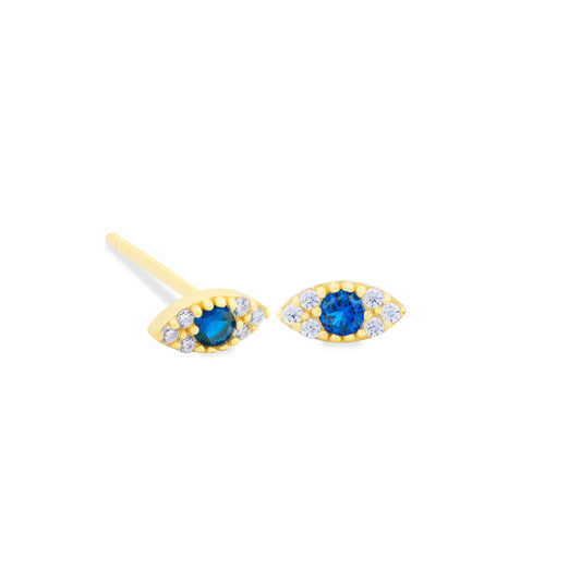 Aretes Ojo Oval Mini Oro
