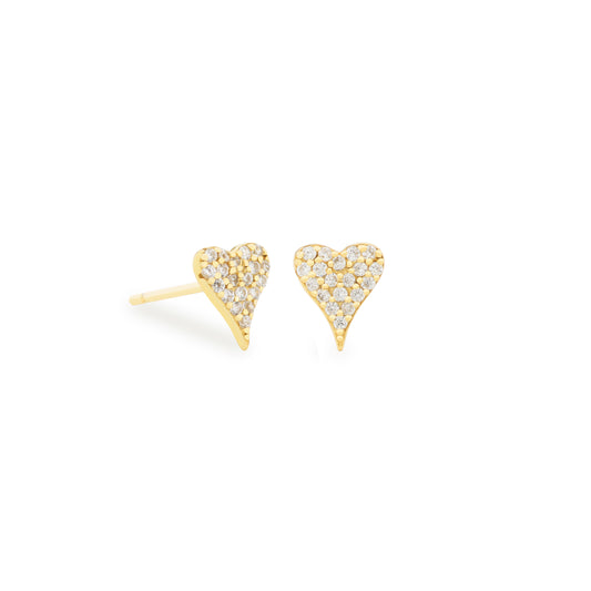 Aretes Mini Cuore Oro