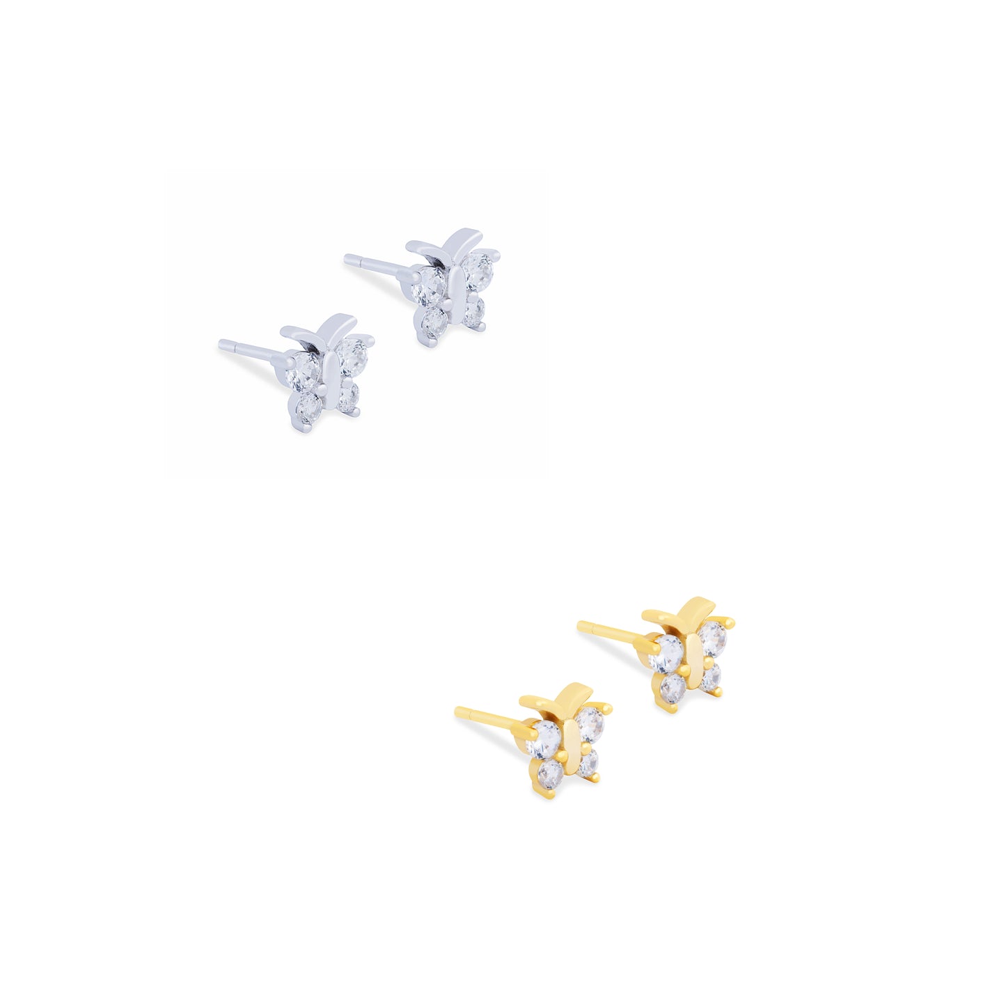 Aretes Butterfly Plata