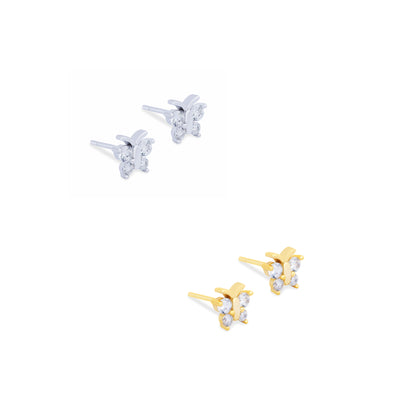 Aretes Butterfly Plata