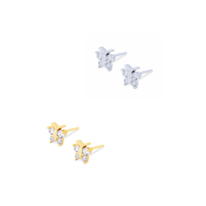 Aretes Butterfly Plata