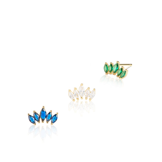 Aretes Tatiana Oro Verde