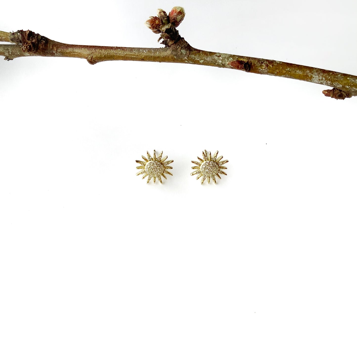 Aretes Sol Oro